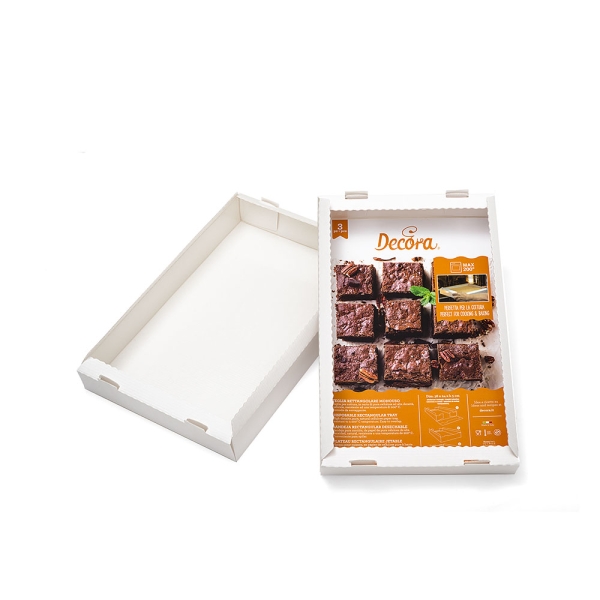 Disposable Rectangular Tray / 3pc